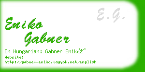eniko gabner business card